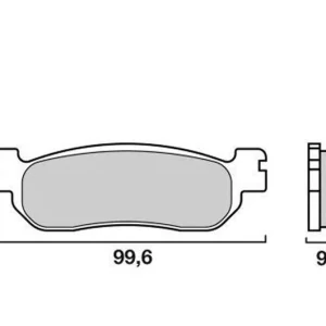 Ne maradj le Plaquettes de frein Brembo Métal Fritté (07043XS) Yamaha