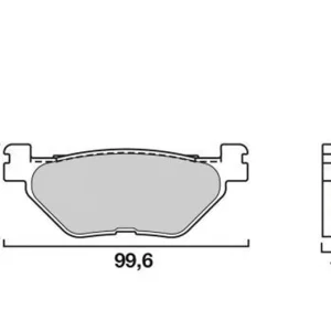 Akció Plaquettes de frein Brembo Métal Fritté (07052XS) Yamaha