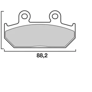 Vedd meg online Plaquettes de frein Brembo Métal Fritté (07058XS) Suzuki