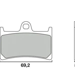 Olcsóbb Plaquettes de frein Brembo Métal Fritté (07077XS) Yamaha