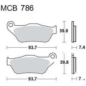 Biztonságos fizetés Plaquettes de frein avant TRW Sintered Scooter (MCB786SRM) Yamaha / MBK
