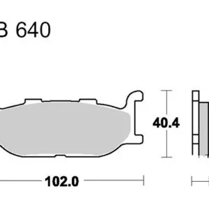 Utolsó esély Plaquettes de frein avant TRW Sintered Scooter (MCB640SRM) Yamaha / CFMOTO