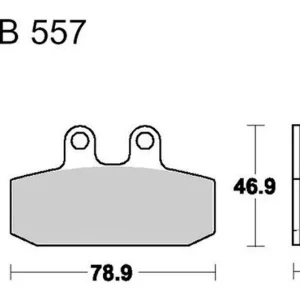 Szezonális akció Plaquettes de frein avant TRW Sintered Scooter (MCB557SRM) Honda / Aprilia / Derbi / Malaguti / Moto Guzzi ...
