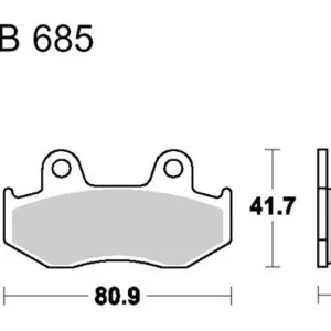 Plaquettes de frein avant TRW Sintered Scooter (MCB685SRM) Honda Biztonságos fizetés