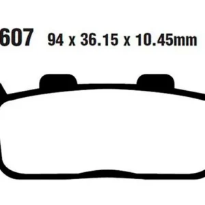 Gyors szállítás Plaquettes de frein arrière EBC Sintered HH Scooter (SFA607HH) Yamaha / Kymco
