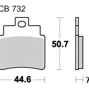 Plaquettes de frein avant / arrière TRW Sintered Scooter (MCB732SRM) Kymco / SYM Gyors kiszállítás