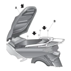 Kihagyhatatlan ajánlat Support de fixation de malette Shad Yamaha XP 500 A 2005-2007 / XP 500 2001-2007