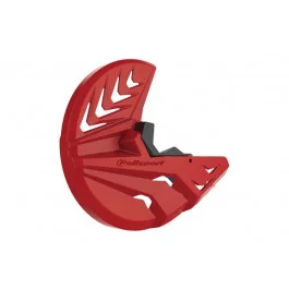 Protecteur de disque de frein avant et pied de fourche Polisport Rouge / Noir Honda CRF 450 R 2010-2014 / CRF 250 R 2010-2014 Vedd meg online