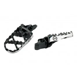 Repose pieds Moose Racing Hybrid Inox Noir Kawasaki 80 KX 1998-2016 Outlet