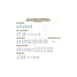 Kit vis de plastiques Bolt Complet Suzuki RMZ 250 2010-2016 Népszerű