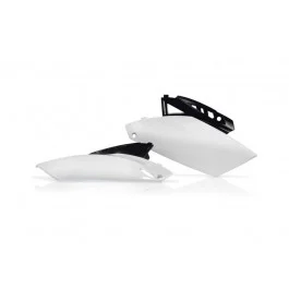 Plaques latérales arrière Acerbis Blanc / Noir Yamaha 250 YZF 2010-2013 Azonnali szállítás