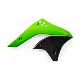 Korlátozott ajánlat Ouïes de radiateur Acerbis Vert / Noir Réplica 07 Kawasaki 250 KXF 2006-2008