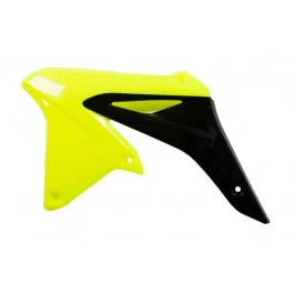 Ouïes de radiateur Acerbis Jaune Fluo / Noir Suzuki 250 RMZ 2010-2017 Gyors kiszállítás