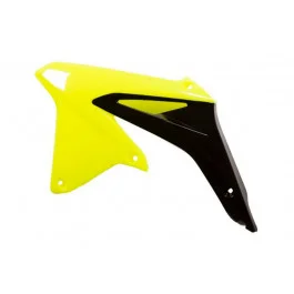 Ouïes de radiateur Acerbis Jaune Fluo / Noir Suzuki 450 RMZ 2008-2017 Népszerű