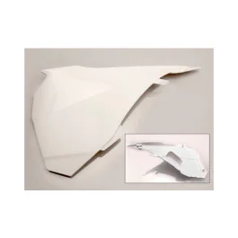 Biztonságos fizetés Cache de boite filtre à air UFO Gauche Blanc KTM 85 SX 2013-2014