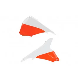 Szuper akció Caches de boite filtre à air Polisport Blanc / Orange KTM SX 125 2T 2013-2015