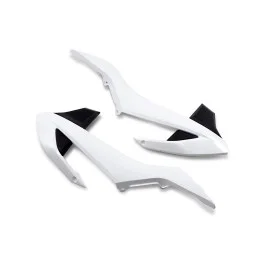 Újdonság Ouïes de radiateur UFO Blanc / Noir KTM 65 SX 2016-2018