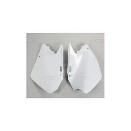 Kiárusítás Plaques latérales arrière UFO Blanc Suzuki 250 RM 2006-2009