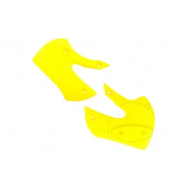 Ouïes de radiateur Polisport Jaune Suzuki DR-Z 110 / Kawasaki KLX 110 A ... Azonnali szállítás