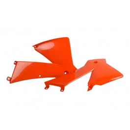 Nézd meg most Ouïes de radiateur Polisport Orange KTM EXC 125 2T / EXC 450 ...