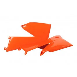 Azonnal elérhető Ouïes de radiateur Polisport Orange KTM SX-F 250 4T / EXC-F 250 4T ...