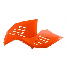 Alacsony ár Ouïes de radiateur Polisport Orange KTM SX-F 450 / SX-F 250 4T ...