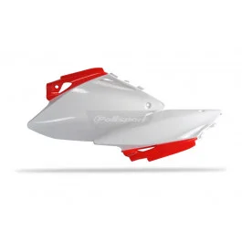 Árcsökkenés Plaques latérales arrière Polisport Rouge / Blanc Honda CRF 450 R 2005-2008