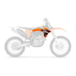 Ouïes de radiateur UFO Orange KTM 125 EXC 2012-2013 Expressz szállítás