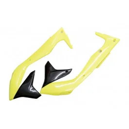 Ne maradj le Ouïes de radiateur Polisport Jaune Fluo Kawasaki KX 450 F 2016-2018