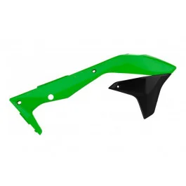 Ouïes de radiateur Polisport Vert / Noir Kawasaki KX 450 F 2016-2018 Expressz szállítás