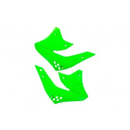 Biztonságos vásárlás Ouïes de radiateur Polisport Vert Kawasaki KX 250 F 4T 2006-2008