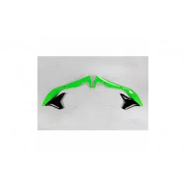 Ouïes de radiateur UFO Vert / Noir Kawasaki 450 KXF 2016-2017 Legkelendőbb