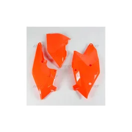 Exkluzív ajánlat Plaques latérales arrière et boîte à air UFO Orange Fluo KTM 250 SX-F 2016-2018