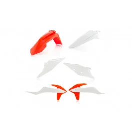Kit plastiques complet Acerbis Orange / Blanc KTM 125 EXC 2019 Expressz szállítás