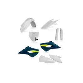 Kit plastiques complet Acerbis Blanc / Jaune / Bleu Husqvarna 250 TC 2016 Outlet