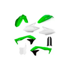Végkiárusítás Kit plastiques complet Acerbis (6 pièces) Vert / Blanc / Noir Kawasaki 450 KXF 2018