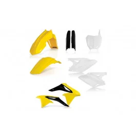 Kit plastiques complet Acerbis (6 pièces) Jaune / Noir / Blanc Suzuki 250 RMZ 2018 Azonnal elérhető