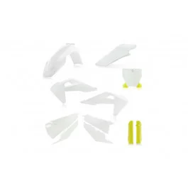 Kedvezményes ár Kit plastiques complet Acerbis (9 pièces) Blanc / Jaune Husqvarna 250 FC 2019