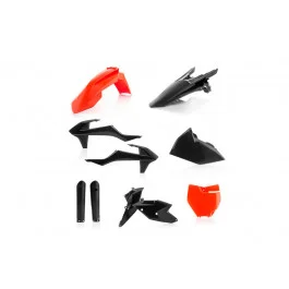 Utolsó esély Kit plastiques complet Acerbis (6 pièces) Noir / Orange KTM 125 SX 2016-2018
