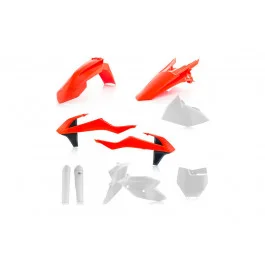 Kit plastiques complet Acerbis (6 pièces) Noir / Orange / Blanc Réplica 18 KTM 125 SX 2016-2018 Rendeld meg most