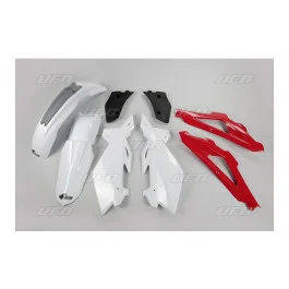 Kit plastiques complet UFO Blanc / Rouge / Gris Husqvarna 125 / 250 CR 2007-2008 Outlet