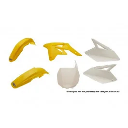 Kit plastiques complet UFO Jaune / Blanc Suzuki 125 RM 2000 Kedvezményes ár