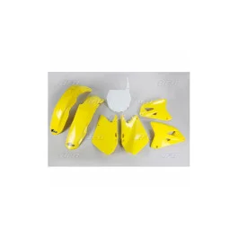 Kit plastiques complet UFO Jaune / Blanc Suzuki 125 RM 2001-2002 Rendeld meg most
