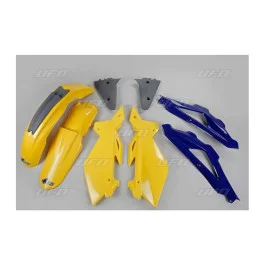 Kit plastiques complet UFO Jaune / Gris / Bleu Husqvarna 250 TC 2005 Vásárlói kedvenc