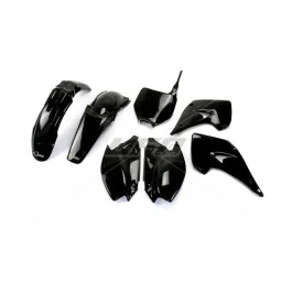 Kit plastiques complet UFO Noir Kawasaki 250 KX 2003-2004 Gyors kiszállítás