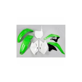 Rendeld meg most Kit plastiques complet UFO Vert / Blanc / Noir Kawasaki 450 KXF 2007
