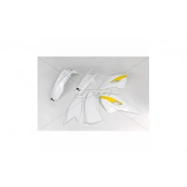 Legjobb ár Kit plastiques complet UFO Blanc / Jaune Husqvarna 350 FE 2015-2016