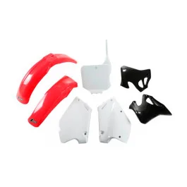 Alacsony ár Kit plastiques complet UFO Type 1 Rouge / Blanc / Noir Honda CR 250 R 1995-191996