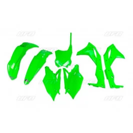 Alacsony ár Kit plastiques complet UFO Vert Fluo Kawasaki 250 KXF 2017