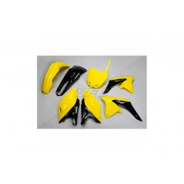 Kit plastiques complet UFO Type 1 Jaune / Noir Suzuki 250 RMZ 2014-2017 Legjobb ár